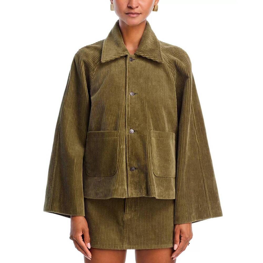 Frame Denim Khaki Corduroy Blazer
